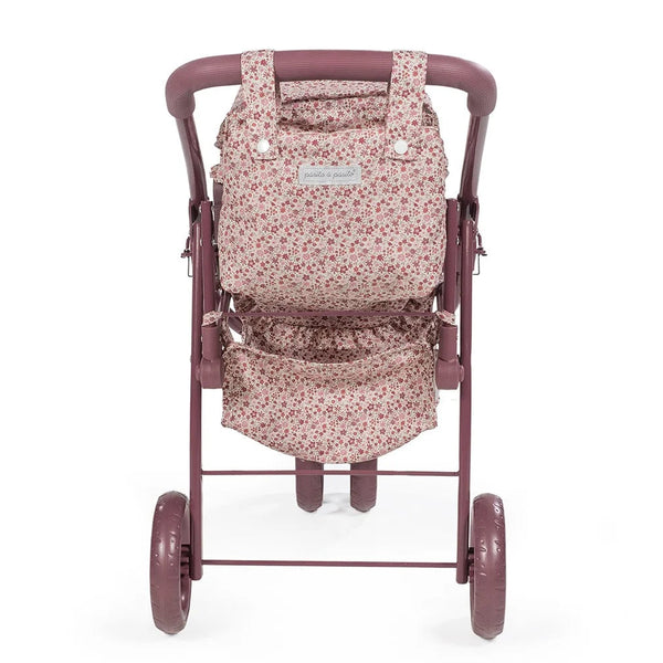 Poussette Double pour Poupées Cherry Fleurs – Pasito a Pasito 🌸 PASITO A PASITO