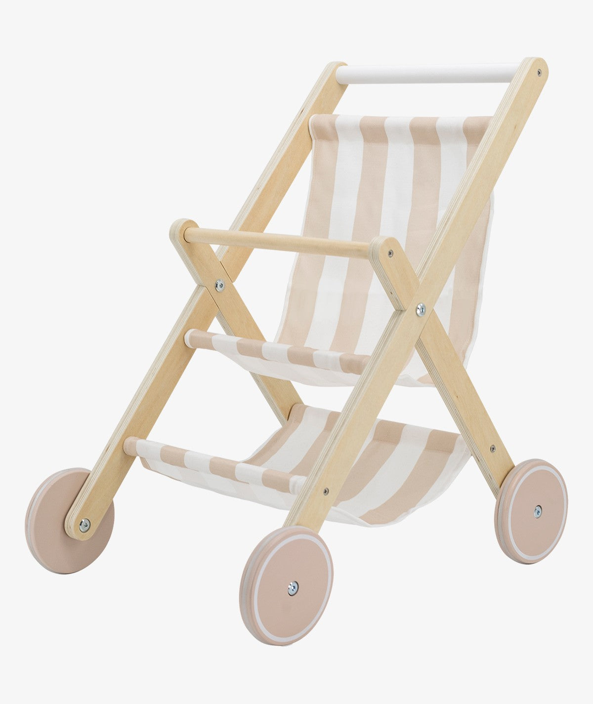 Poussette poupée en bois enfant – jeu d’imitation dès 18 mois
