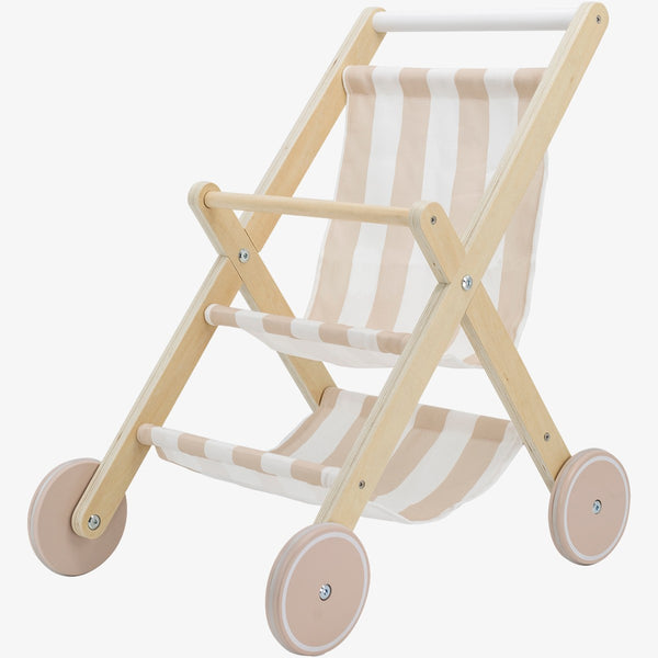 Poussette poupée en bois enfant – jeu d’imitation dès 18 mois