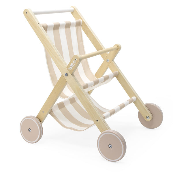 Poussette poupée en bois enfant – jeu d’imitation dès 18 mois