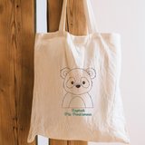 Tote Bag Adorable à Personnaliser Pand'damour – 100% Coton Recyclé GMLB
