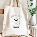 Tote Bag Adorable à Personnaliser Pand'damour – 100% Coton Recyclé GMLB