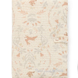 Protège-carnet de santé bébé coton jardin enchanté brodé