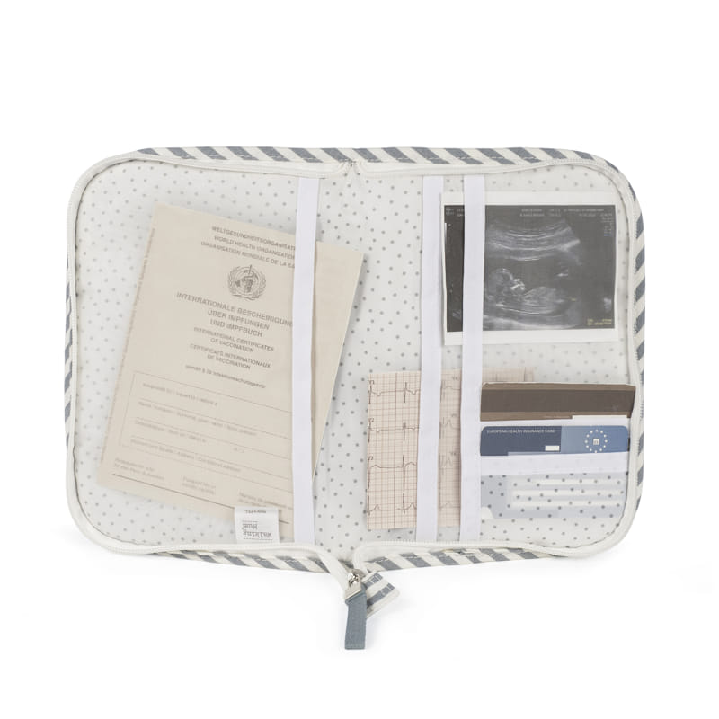 Protège-carnet de santé bébé Praliné Rayures Matcha – Walking Mum walking mum