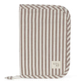 Protège-carnet de santé bébé Praliné Rayures Moka – Walking Mum walking mum