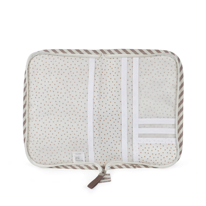 Protège-carnet de santé bébé Praliné Rayures Moka – Walking Mum walking mum