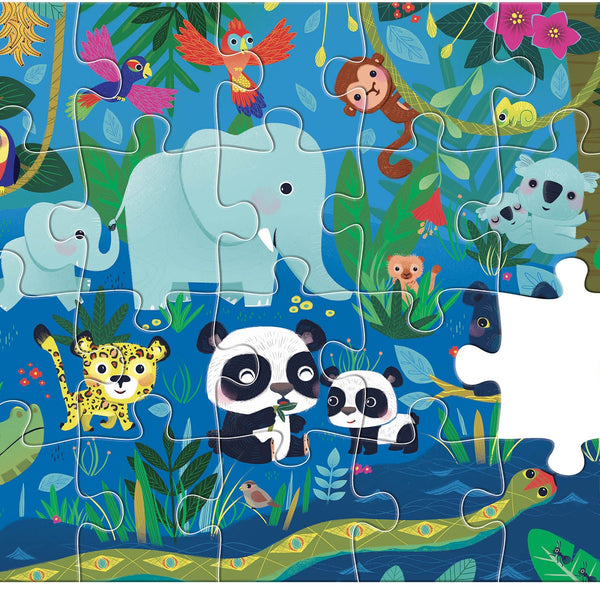 Puzzle Cherche et Trouve des tout-petits – Les animaux – 24 pièces AUZOU