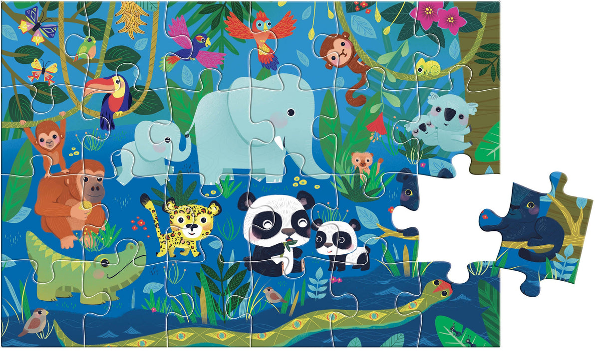 Puzzle Cherche et Trouve des tout-petits – Les animaux – 24 pièces AUZOU