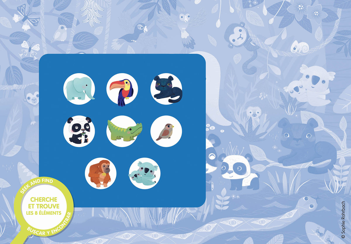 Puzzle Cherche et Trouve des tout-petits – Les animaux – 24 pièces AUZOU