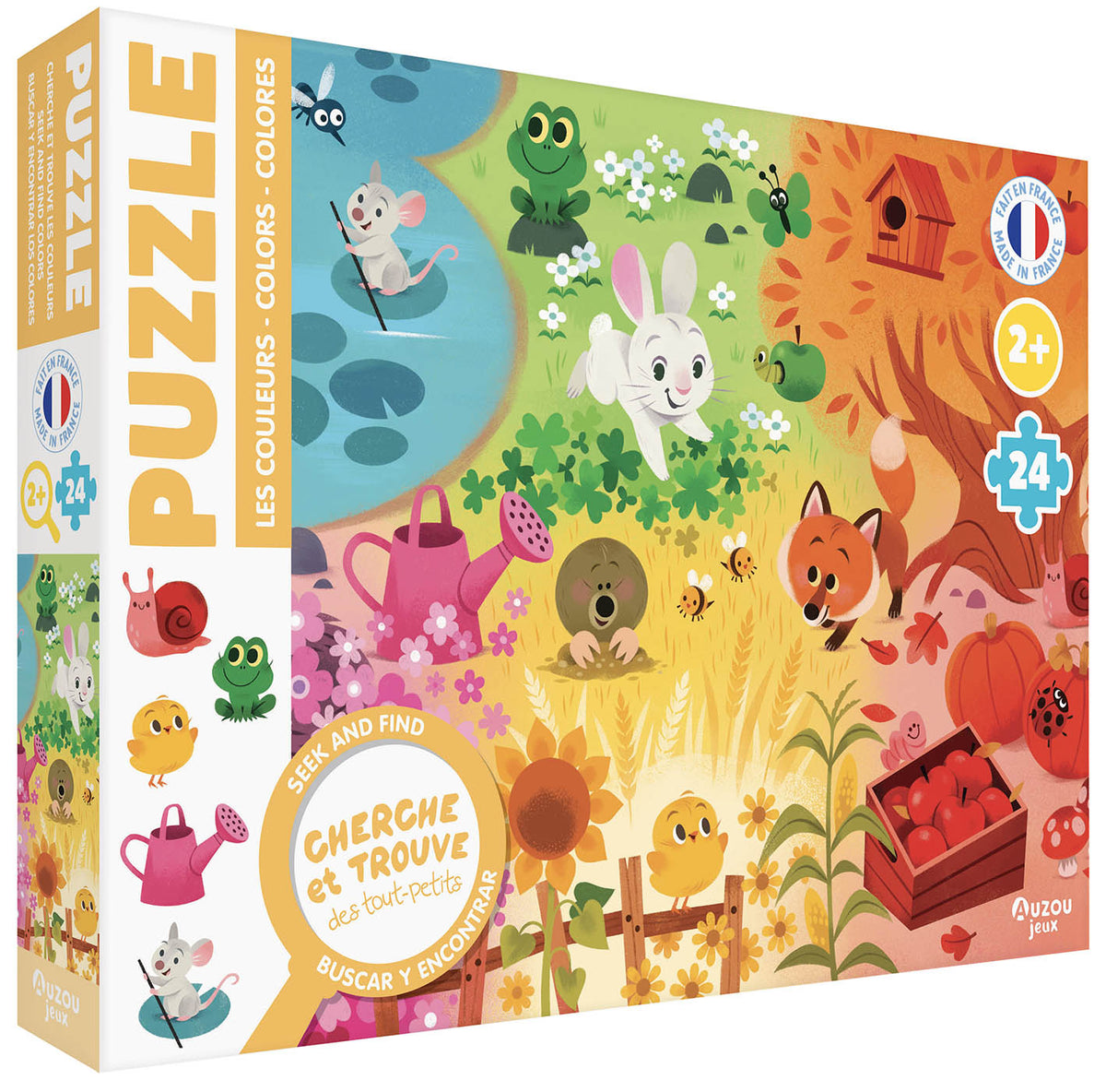 Puzzle Cherche et Trouve des tout-petits – Les couleurs – 24 pièces AUZOU