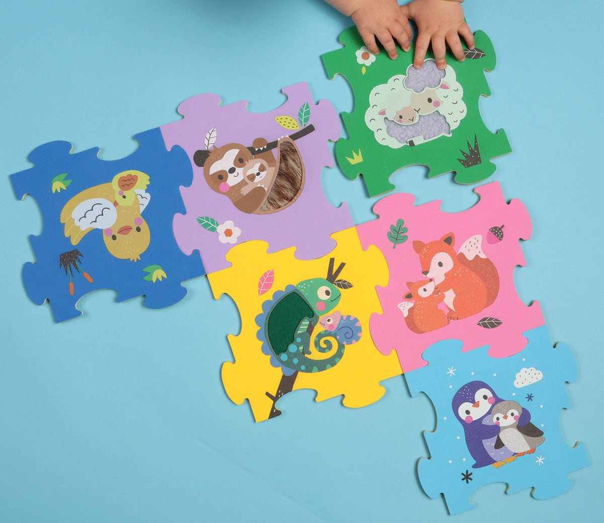 Puzzle en mousse bébé tactile AUZOU