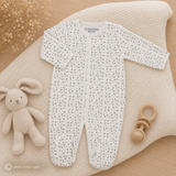 Pyjama bébé matelassé Petites Fleurs – 3 mois et 6 mois TROIS KILOS SEPT