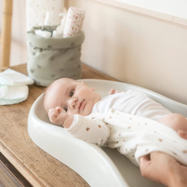 Pyjama bébé en velours – Tête d’ourson moka – Écru TROIS KILOS SEPT