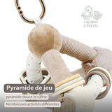 Pyramide d’activités douce Lapidou – Beige – Nattou NATTOU