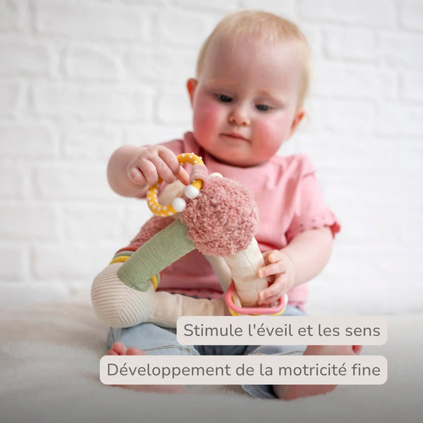Pyramide d'activités souple Gina la Girafe 18 cm – Nattou 🦒 NATTOU