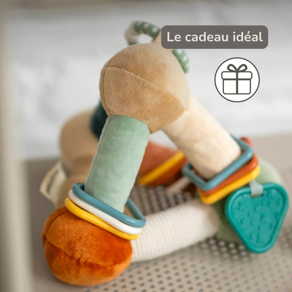 Pyramide d'activités souple Léon le Lion 18 cm – Nattou 🦁 NATTOU