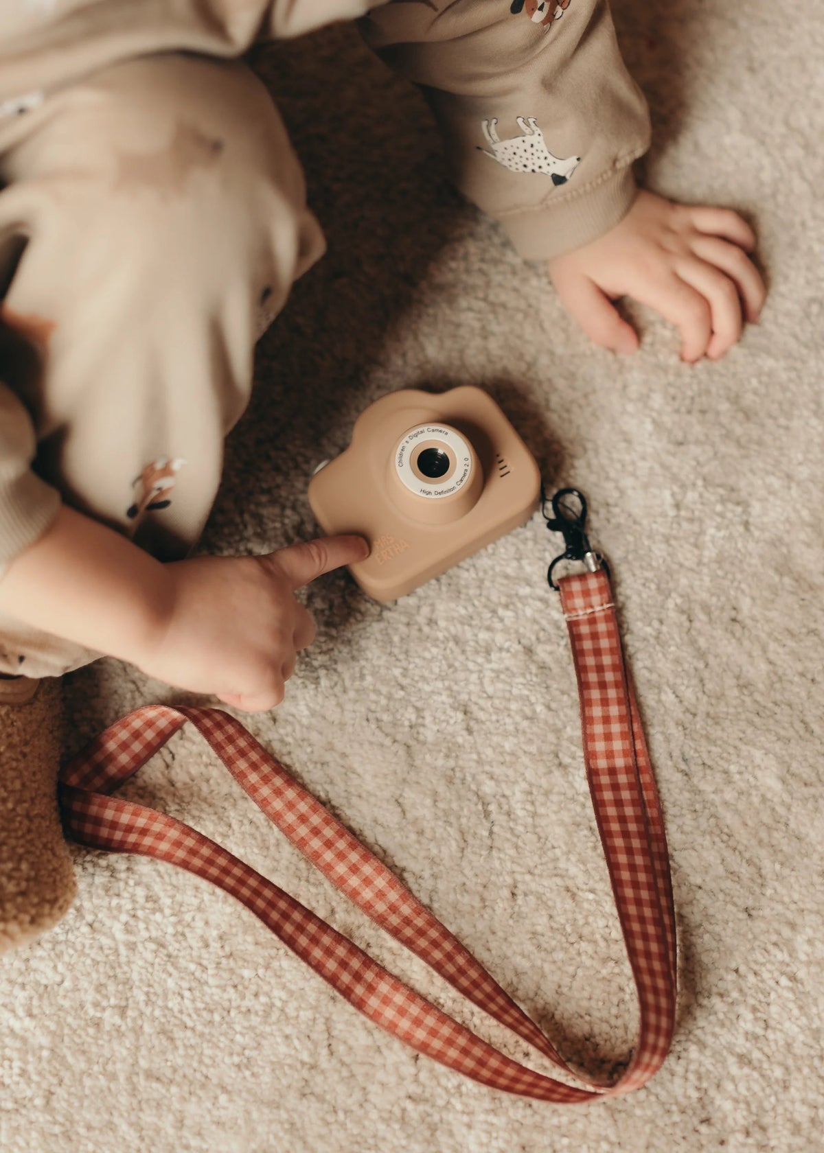 Cam Cam - Appareil Photo Numérique Enfant - Carrés Vintage Arachide 📸 MRS ERTHA