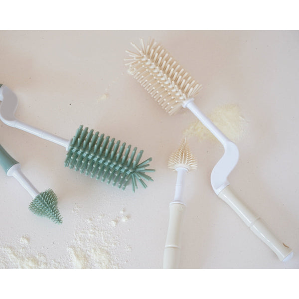 Set de goupillons biberon silicone bébé – Vert jade BO JUNGLE