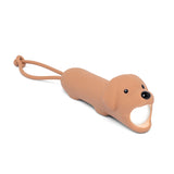 Lampe torche enfant chien caramel rechargeable USB-C. Lumière douce réglable pour histoires du soir et explorations dès 3 ans.