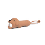 Lampe torche enfant chien caramel rechargeable USB-C. Lumière douce réglable pour histoires du soir et explorations dès 3 ans.