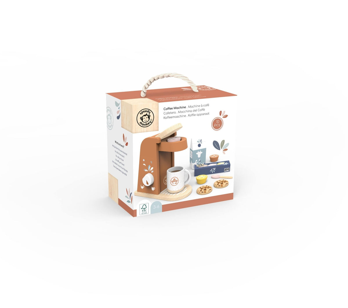 Machine à Café en Bois - Petit coeur salé