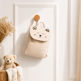 Sac à dos maternelle en velours côtelé Léopard - Sauthon SAUTHON
