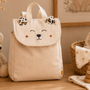 Sac à dos maternelle en velours côtelé Léopard - Sauthon SAUTHON