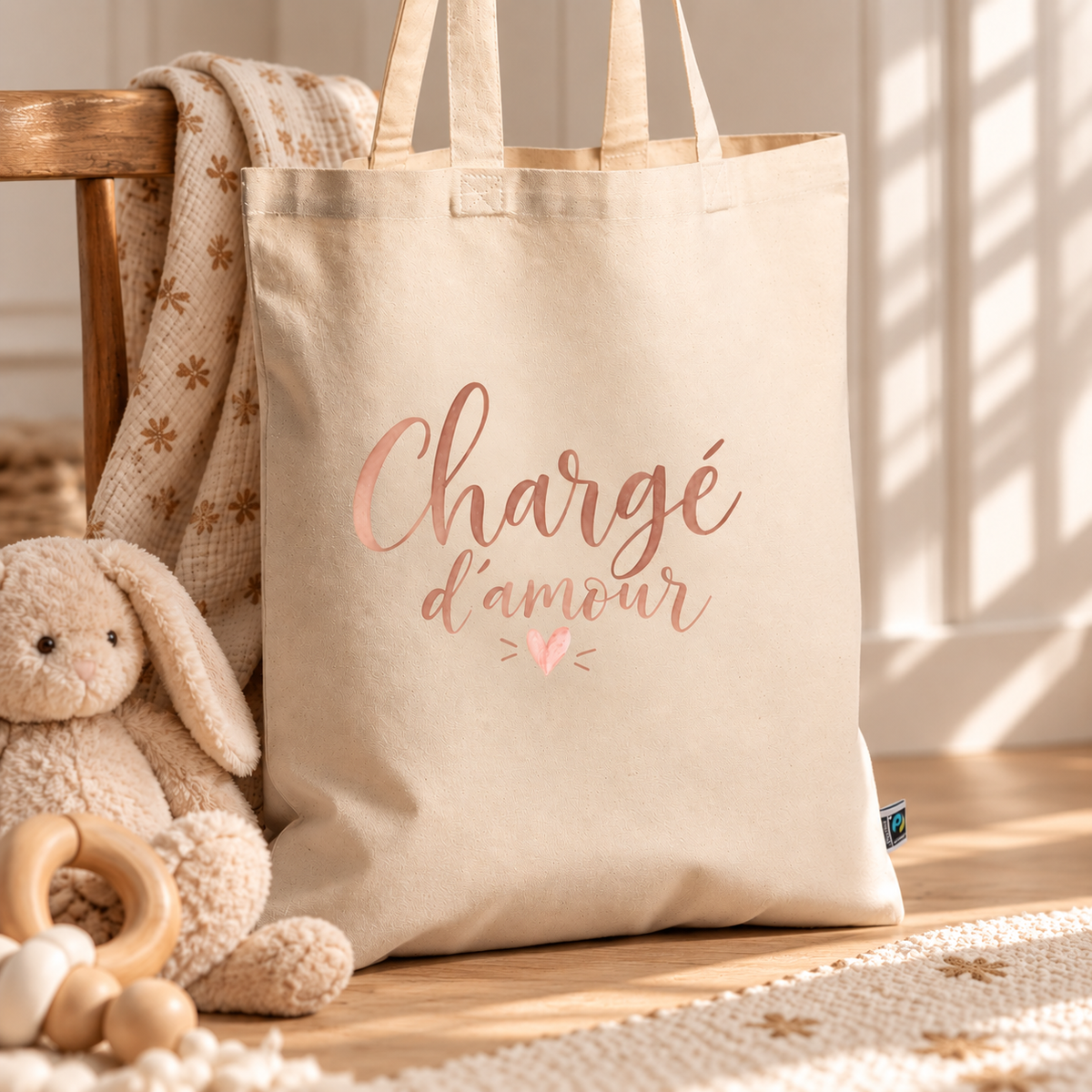 Tote bag chargé d'amour GMLB