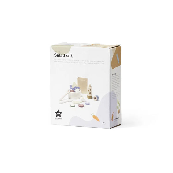 Service à salade enfant en bois – set dinette complet dès 3 ans Kid's concept