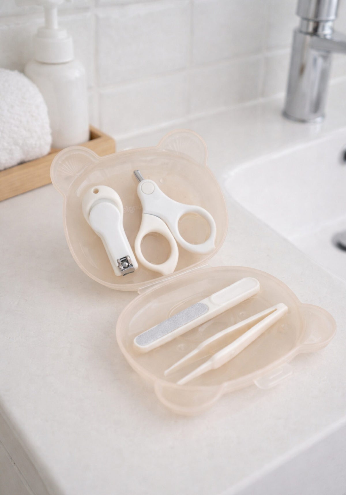 Set de manucure bébé 4 accessoires avec étui – Bo Jungle