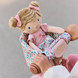 Siège de vélo pour poupée – Motif floral LITTLE DUTCH