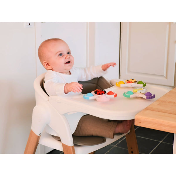 Jouets bébé ventouse sensoriels – Lot de 3 spinners BO JUNGLE