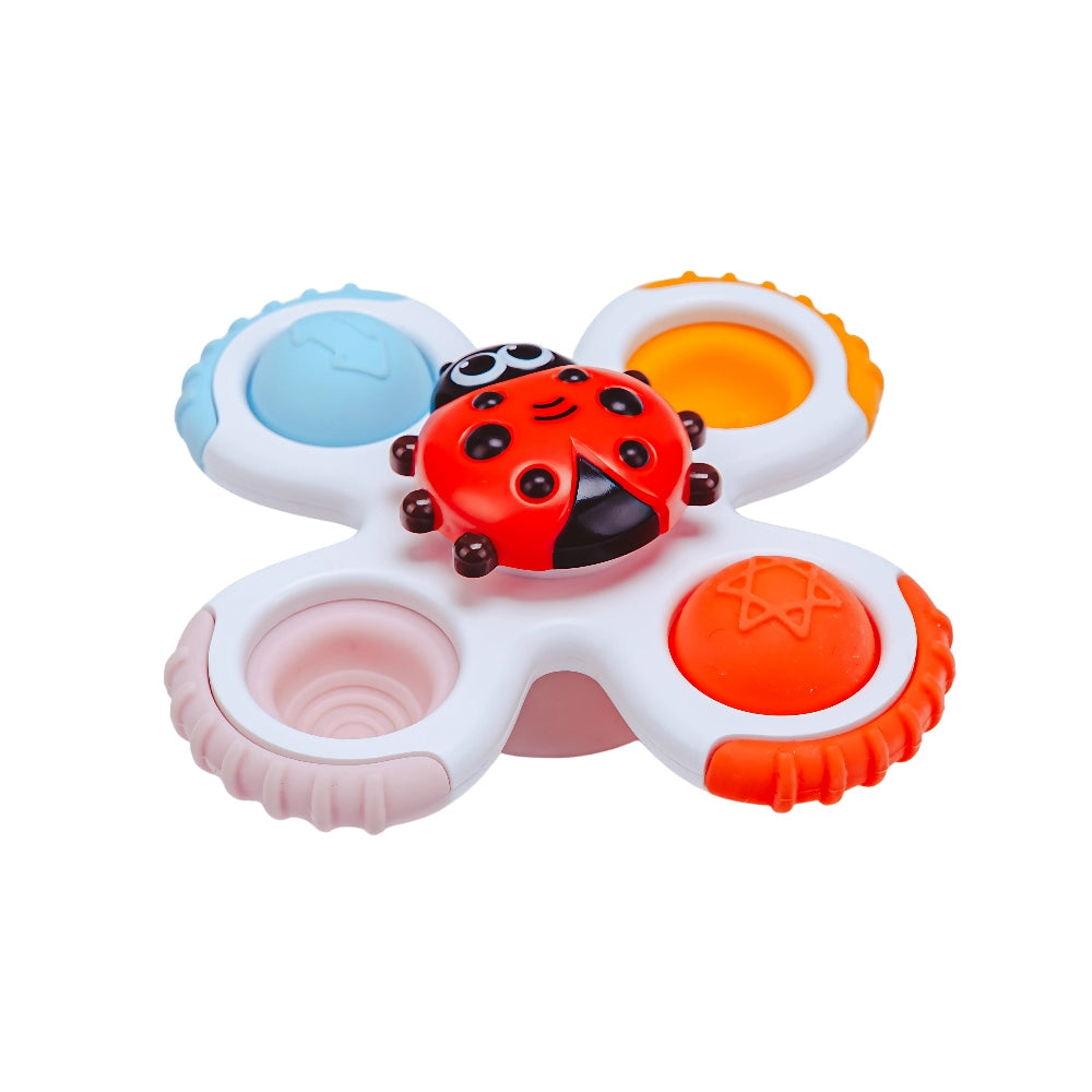 Jouets bébé ventouse sensoriels – Lot de 3 spinners BO JUNGLE
