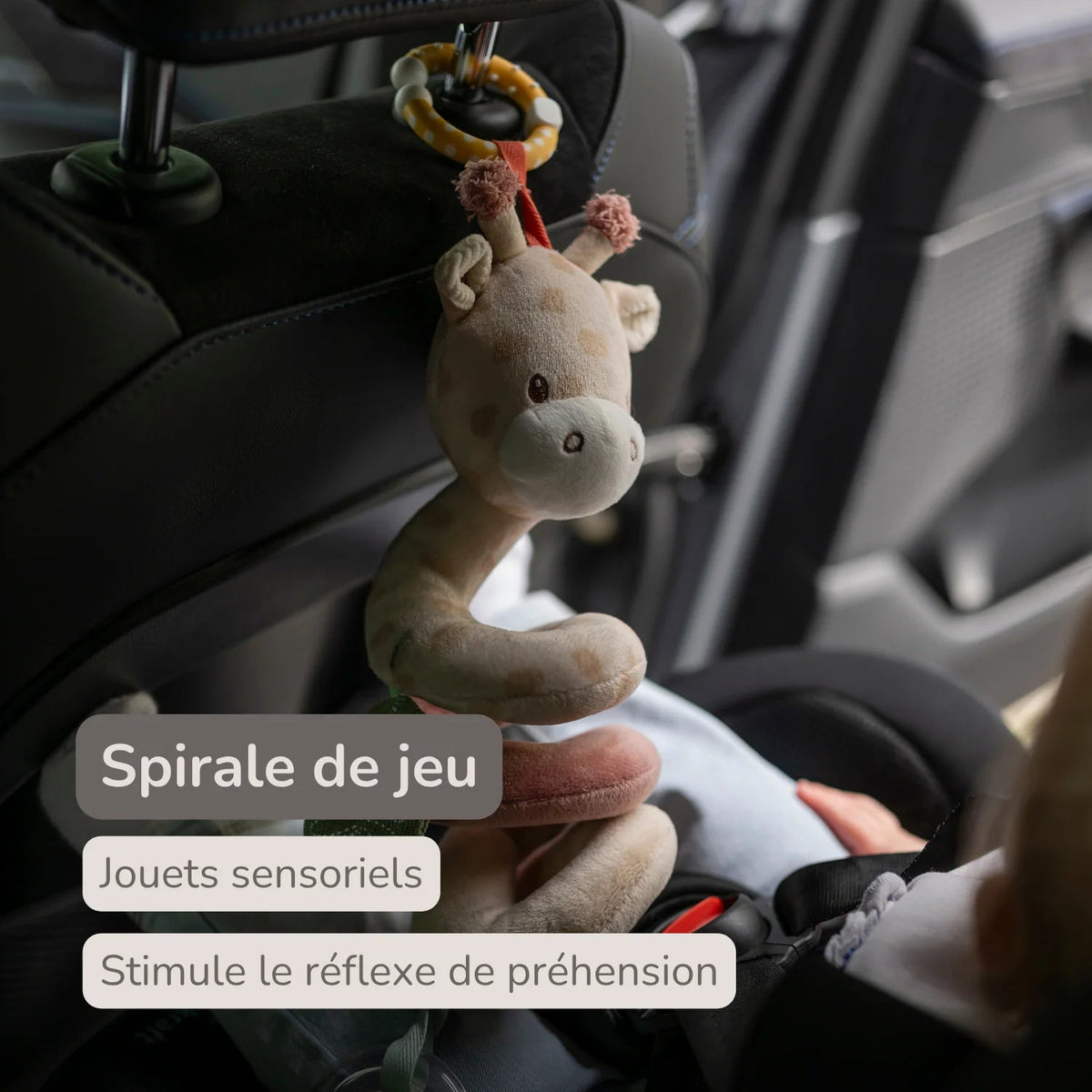 Spirale d'activités suspendue Gina la Girafe 28 cm – Nattou 🦒 NATTOU