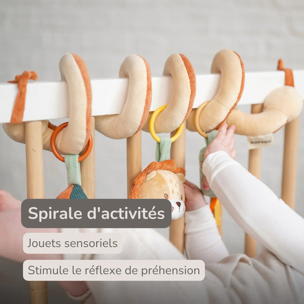 Spirale d'activités suspendue Léon le Lion 25 cm – Nattou 🦁 NATTOU