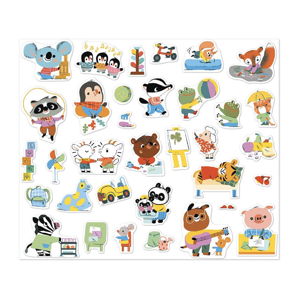 Stickers Maternelle x200 – Janod 🐻🎒 JANOD