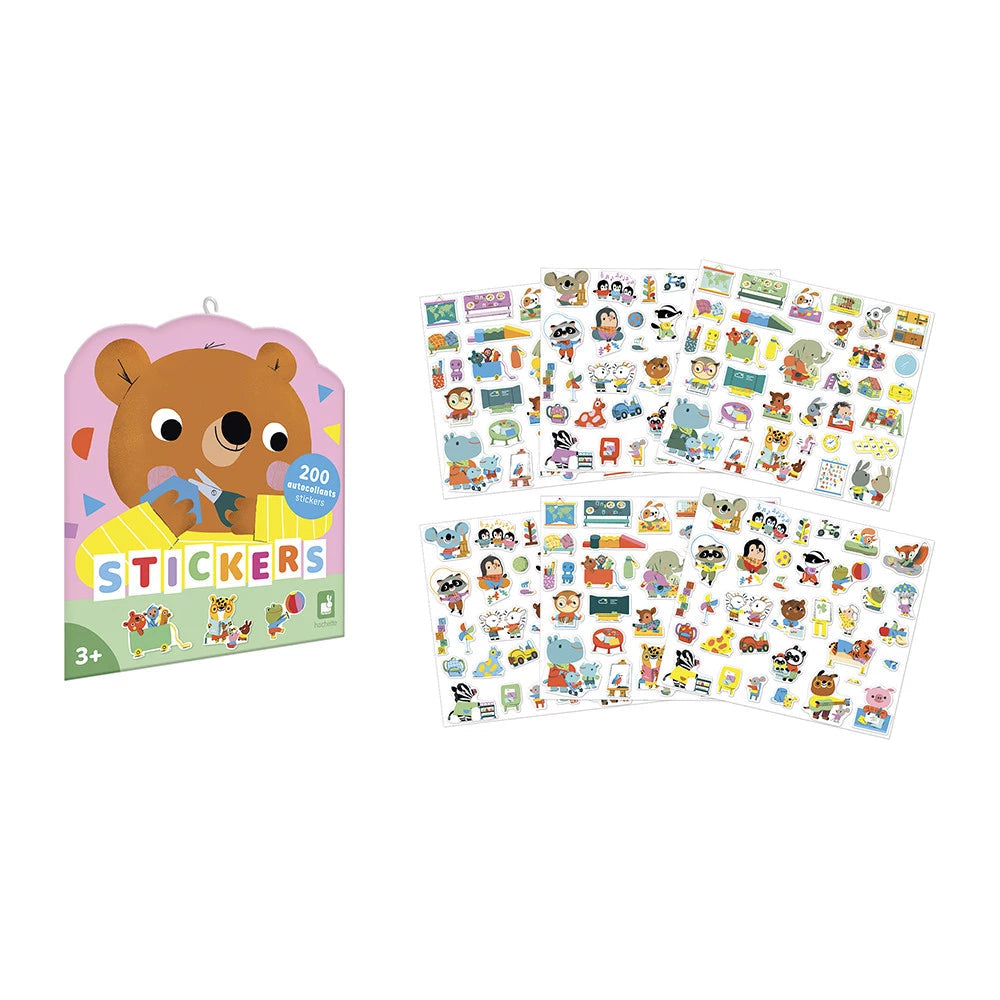 Stickers Maternelle x200 – Janod 🐻🎒 JANOD