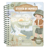 Cahier de stickers à numéros Safari Friends : l’activité idéale pour apprendre les chiffres en s’amusant dès 3 ans.