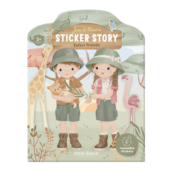 Stickers réutilisables Safari Friends : l’activité idéale pour stimuler l’imagination et créer des histoires à l’infini.