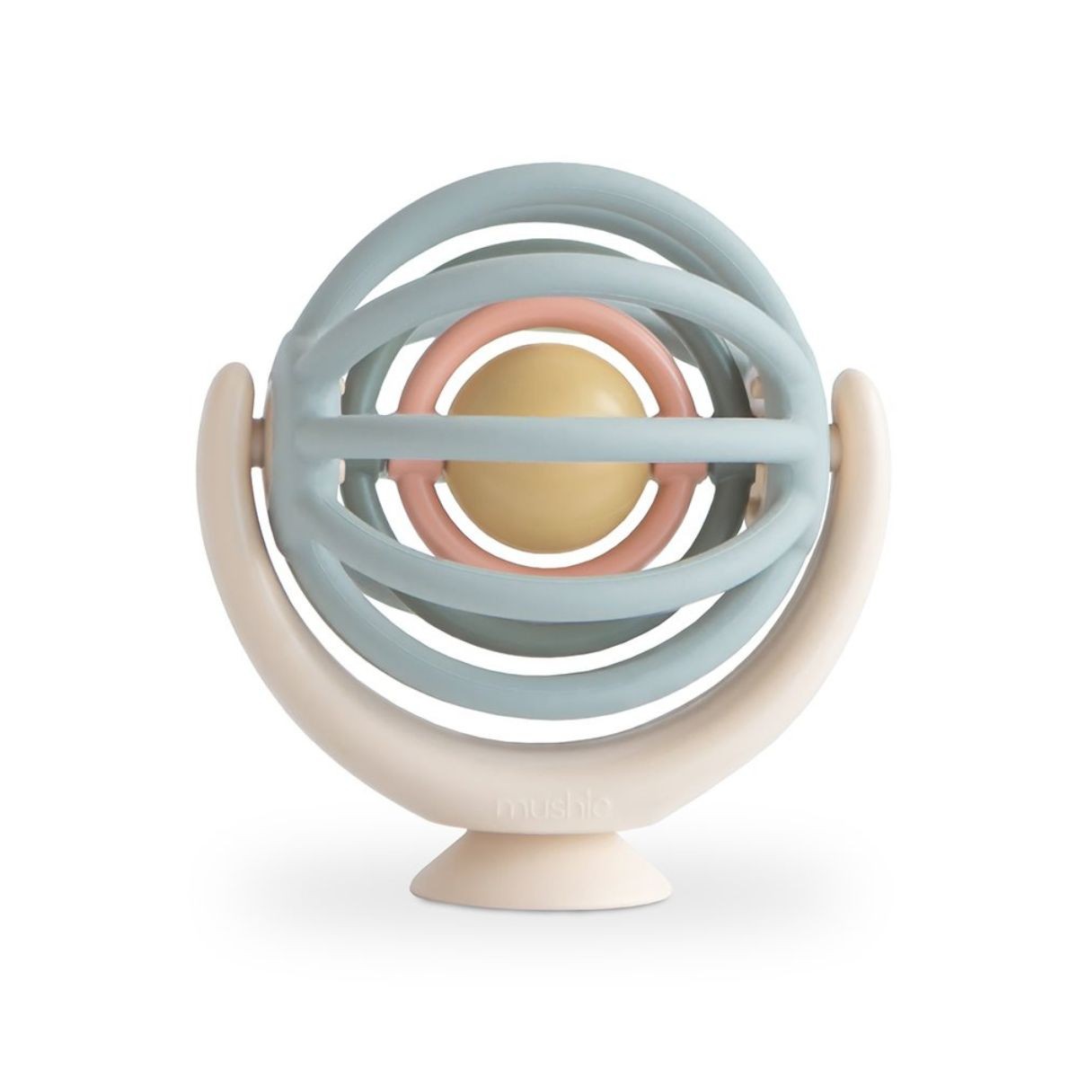 Suction Spinner Ball Mushie – Jouet sensoriel à ventouse – Dès 10 mois mushie