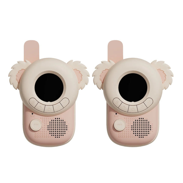 Talkie-walkies enfant Koala x Koala The Zoofamily de 3 à 10 ans avec portée jusqu’à 3 km, plus de 8 canaux, affichage numérique et lampe de poche intégrée.