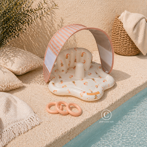 Tapis splash bébé bulles de sirène – tapis de jeu aquatique Ø 76 cm Swim Essentials
