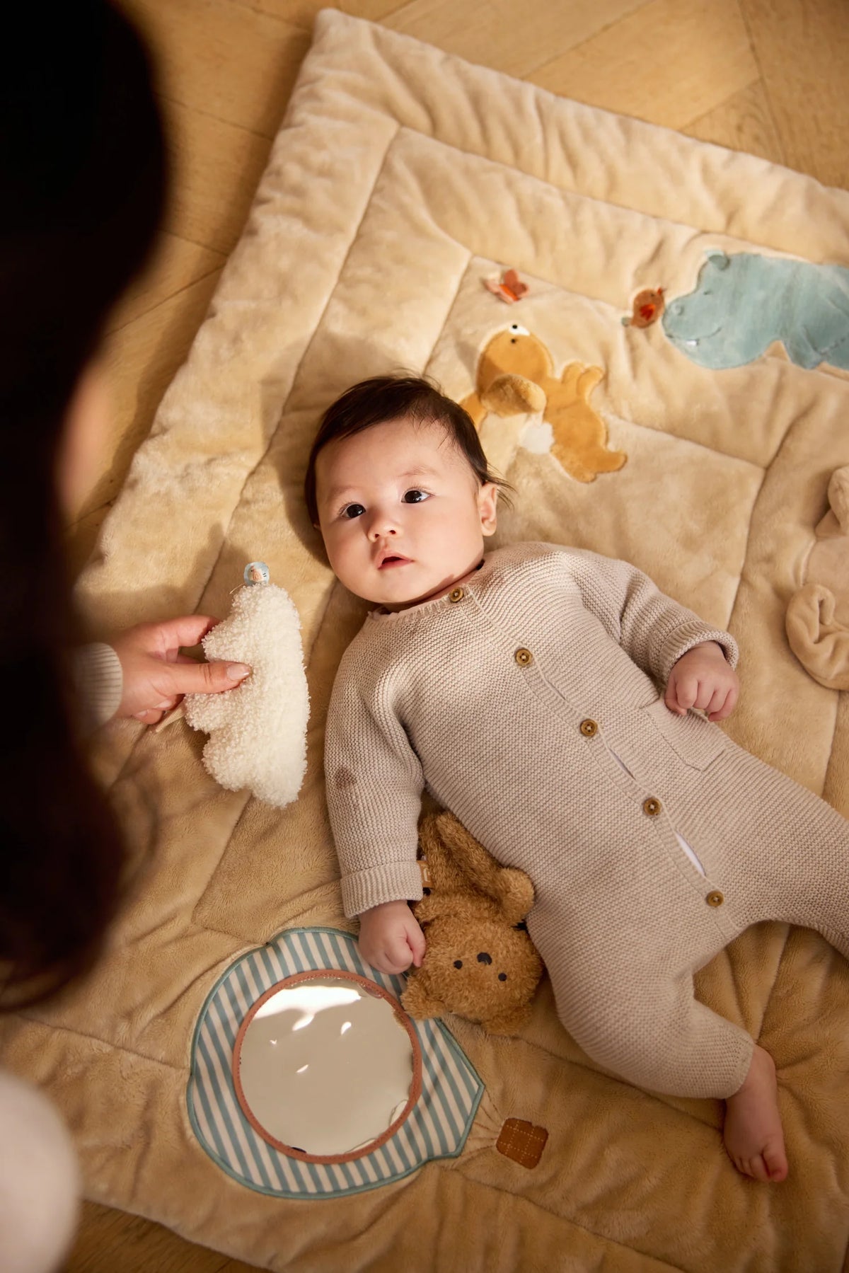 Tapis d'éveil bébé Jollies – Tapis de jeu sensoriel – Dès la naissance