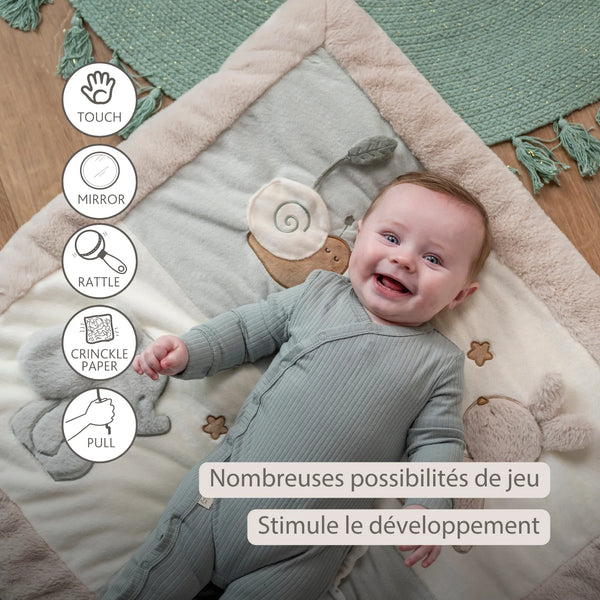 Tapis d’éveil LouLou avec arches – 80 x 80 cm – Nattou