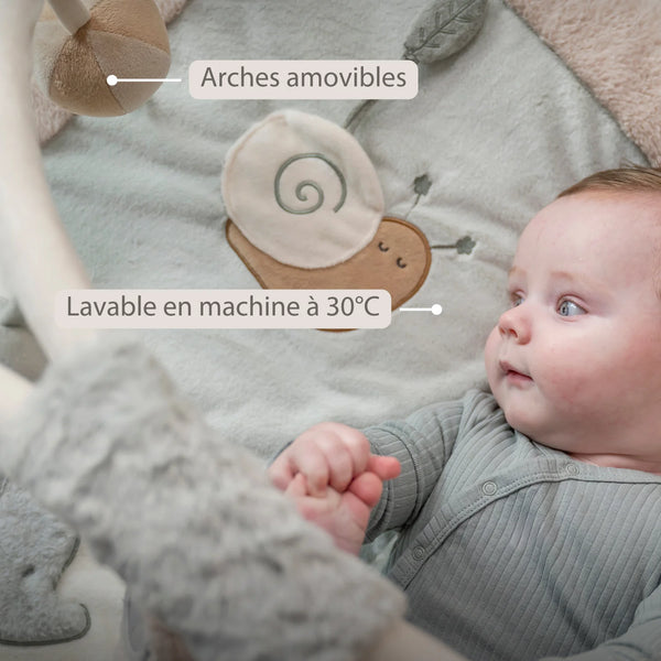 Tapis d’éveil LouLou avec arches – 80 x 80 cm – Nattou