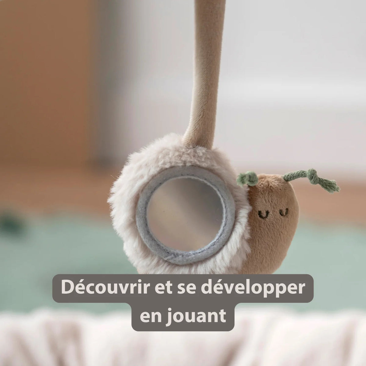 Tapis d’éveil rond rembourré LouLou avec arches – 90 cm – Nattou NATTOU
