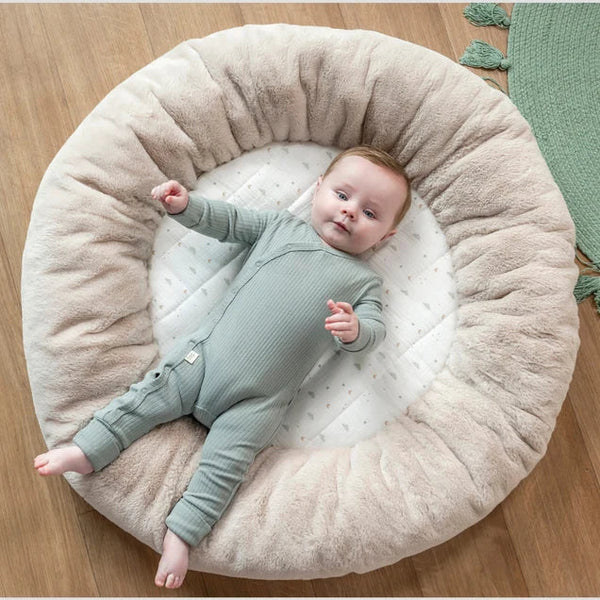 Tapis d’éveil rond rembourré LouLou avec arches – 90 cm – Nattou NATTOU