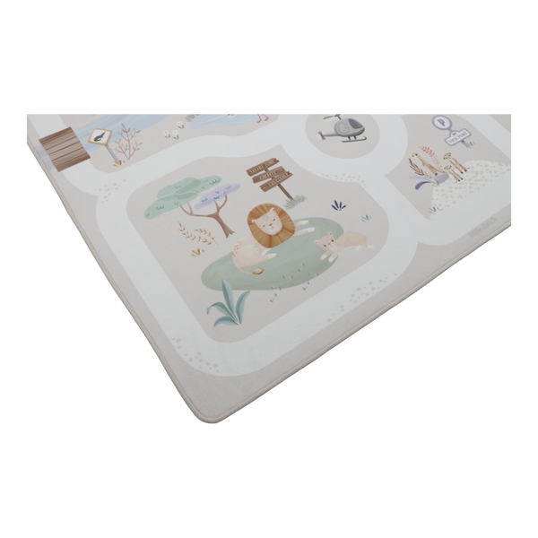 Tapis de jeu pour voiture Safari Friends – tapis circuit enfant