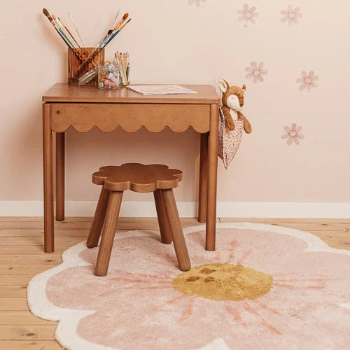 Tapis fleur enfant en coton bio – 110 x 110 cm LITTLE DUTCH