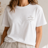 Tee-shirt Maman mon plus beau rôle MARINE HEART BRODERIE